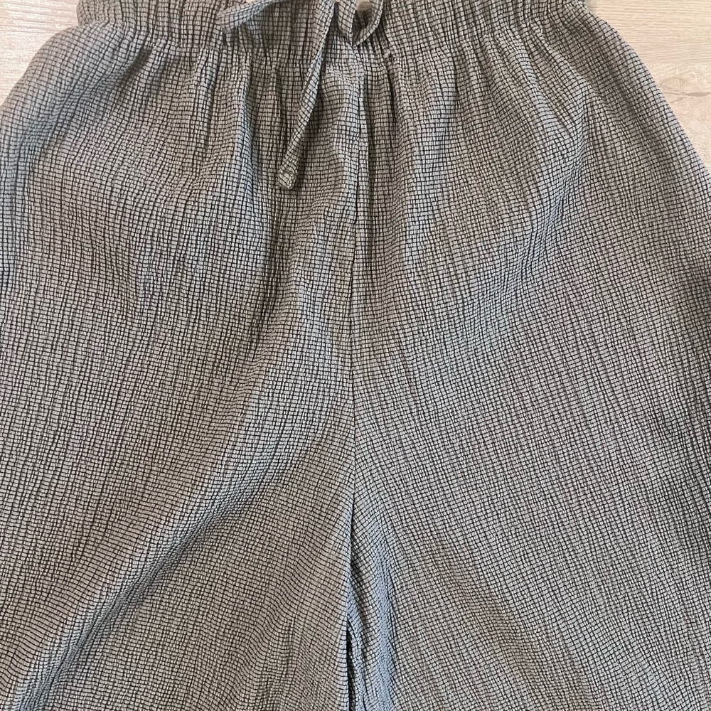 ZARA Women’s brown/grayish Texture  Wide Trouser Size Medium - Picture 12 of 15